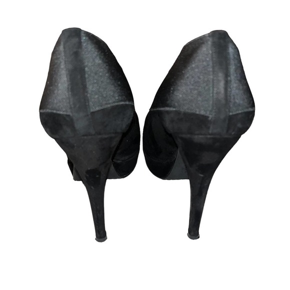 Stuart Weitzman “Greatneck” Platform Pump Black Suede | Size 7.5 - Picture 3 of 11